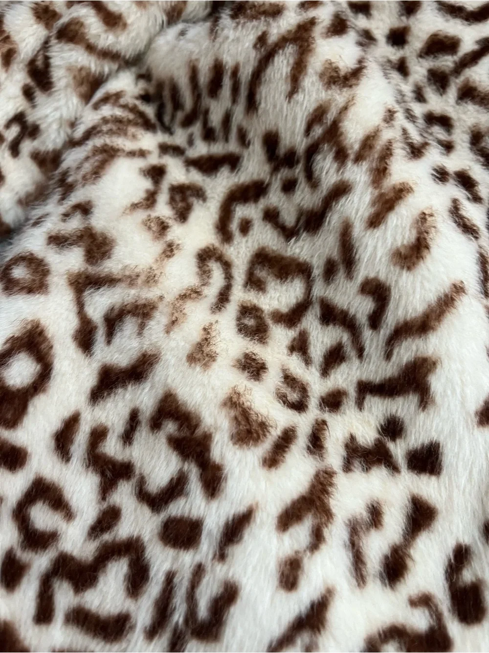 Bonpoint Cream & Brown Faux-Fur Leopard Puffer Coat